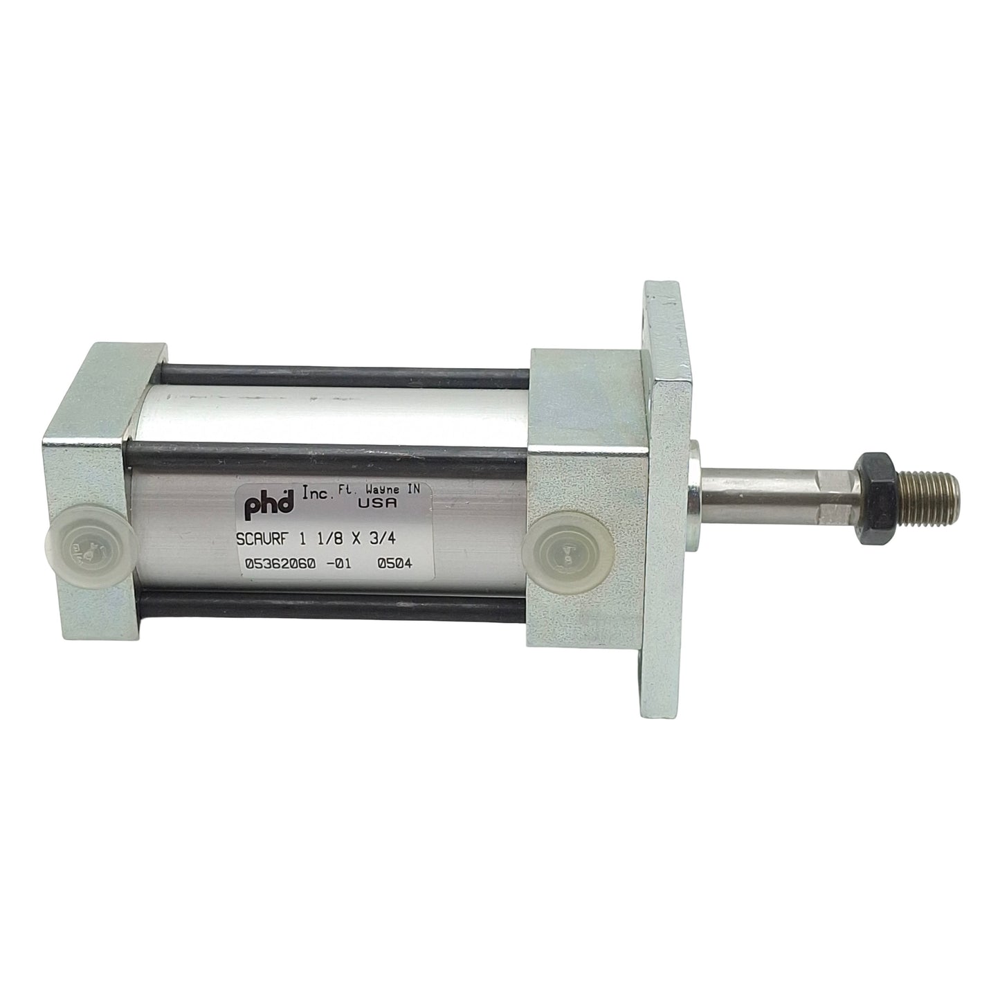 New PHD SCAVRF11/8X3/4 Spring Extended Cylinder, ø1-1/8" Bore, 3/8" Stroke, 1/8" NPT