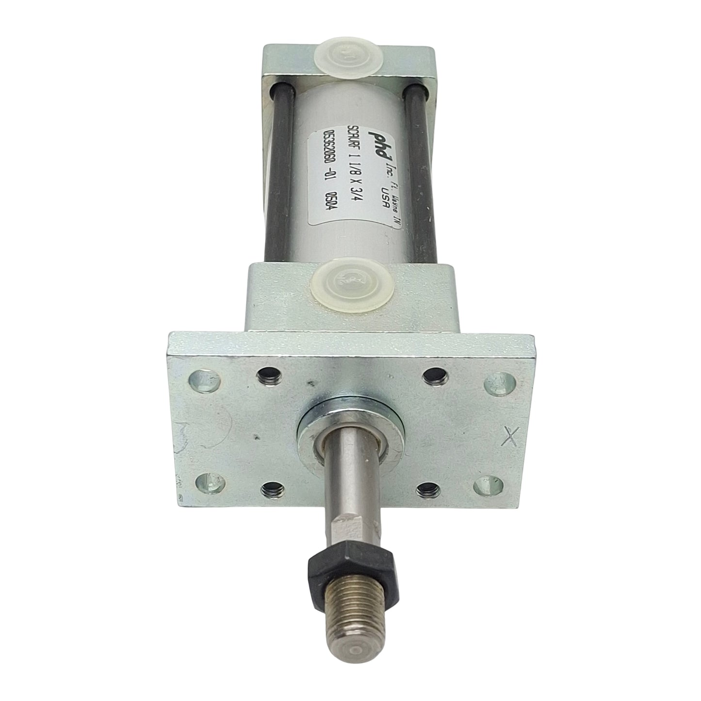 New PHD SCAVRF11/8X3/4 Spring Extended Cylinder, ø1-1/8" Bore, 3/8" Stroke, 1/8" NPT