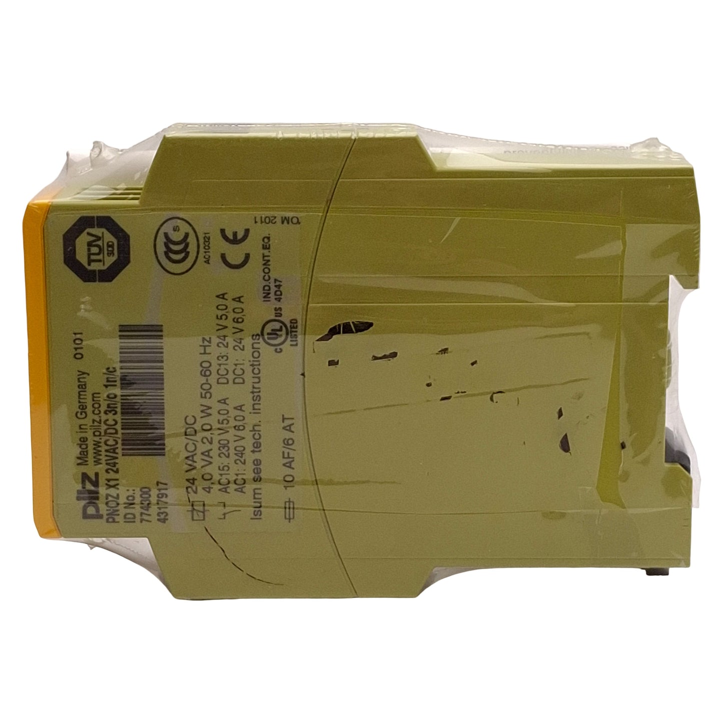 New – Open box Pilz 774300 PNOZ X1 Safety Relay, 1-Channel, 3NO+1NC, 24VAC/DC, 22.5mm, DIN Rail