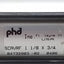 Used PHD SCAVRF11/8X3/4 Spring Extended Cylinder, ø1-1/8" Bore, 3/8" Stroke, 1/8"NPT