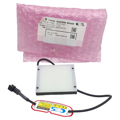 New CCS LDL-TP-51X51 Machine Vision Flat Backlight, Red LED, 12VDC, 51x51mm, 0.3m