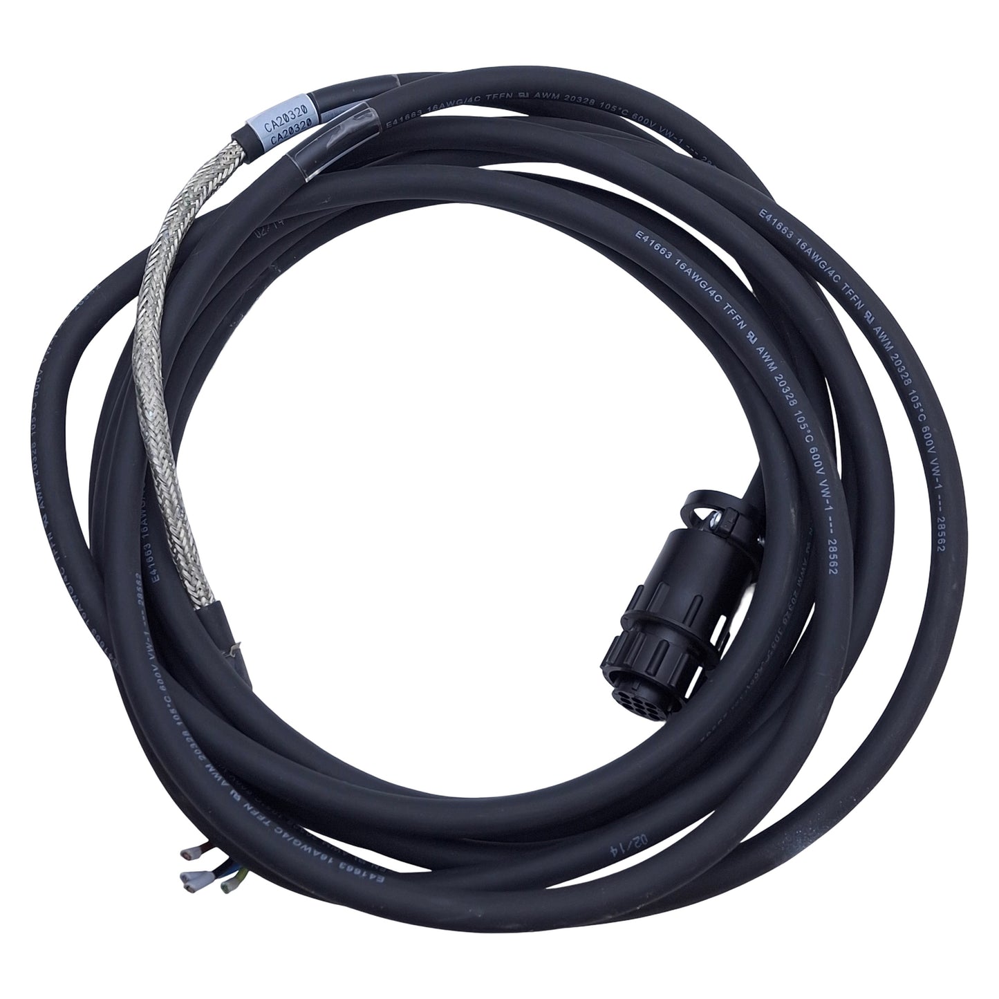 Used Allen Bradley 2090-CPWM6DF-16AA05 TL-Series Standard Motor Power Cable, 4.5m