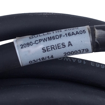 Used Allen Bradley 2090-CPWM6DF-16AA05 TL-Series Standard Motor Power Cable, 4.5m
