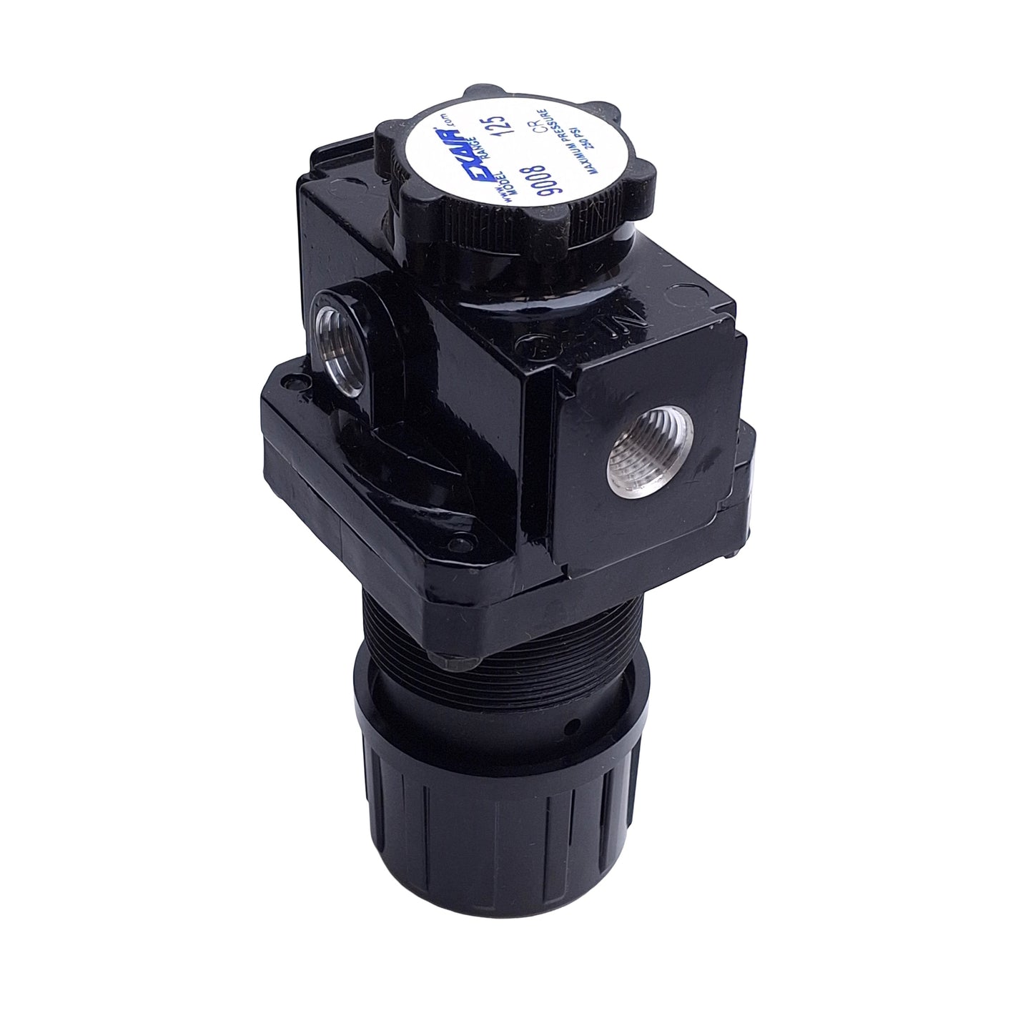 New Exair Model 9008 Pressure Regulator w/ Gauge, 1/4in NPT, 50SCFM, 125psi Set Pres