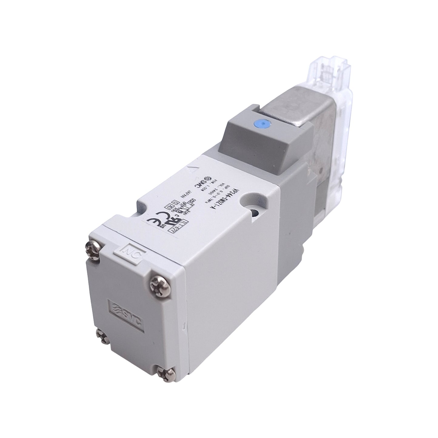 New – Open box SMC VP344-5MOZ-A Base Mount Solenoid Valve, 0.2 to 0.7MPa, 3-Port NC, 24VDC Coil