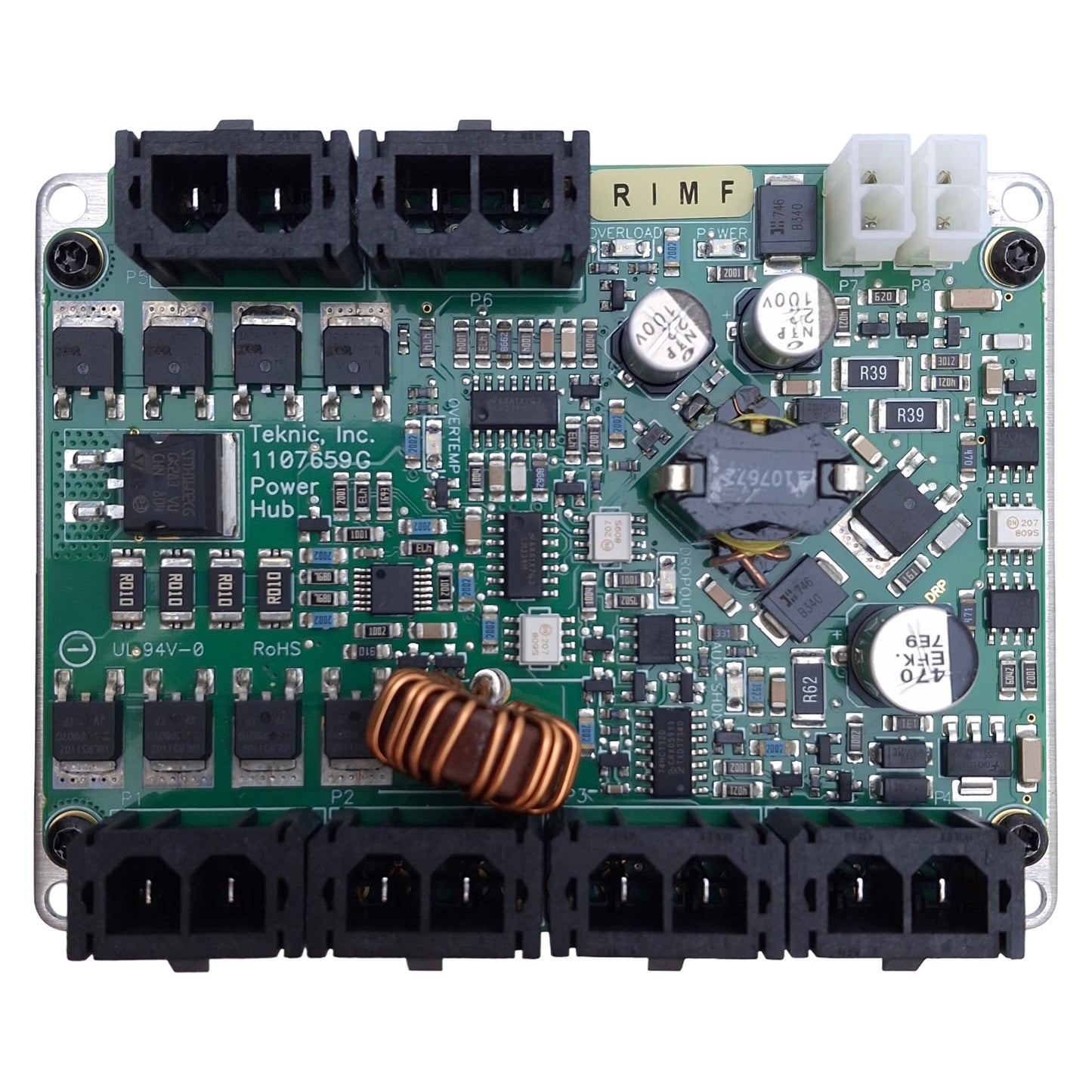 New Teknic POWER4-HUB DC Power Distribution Hub 24-75VDC In, 2-Pin Sabre 2-Pin Molex