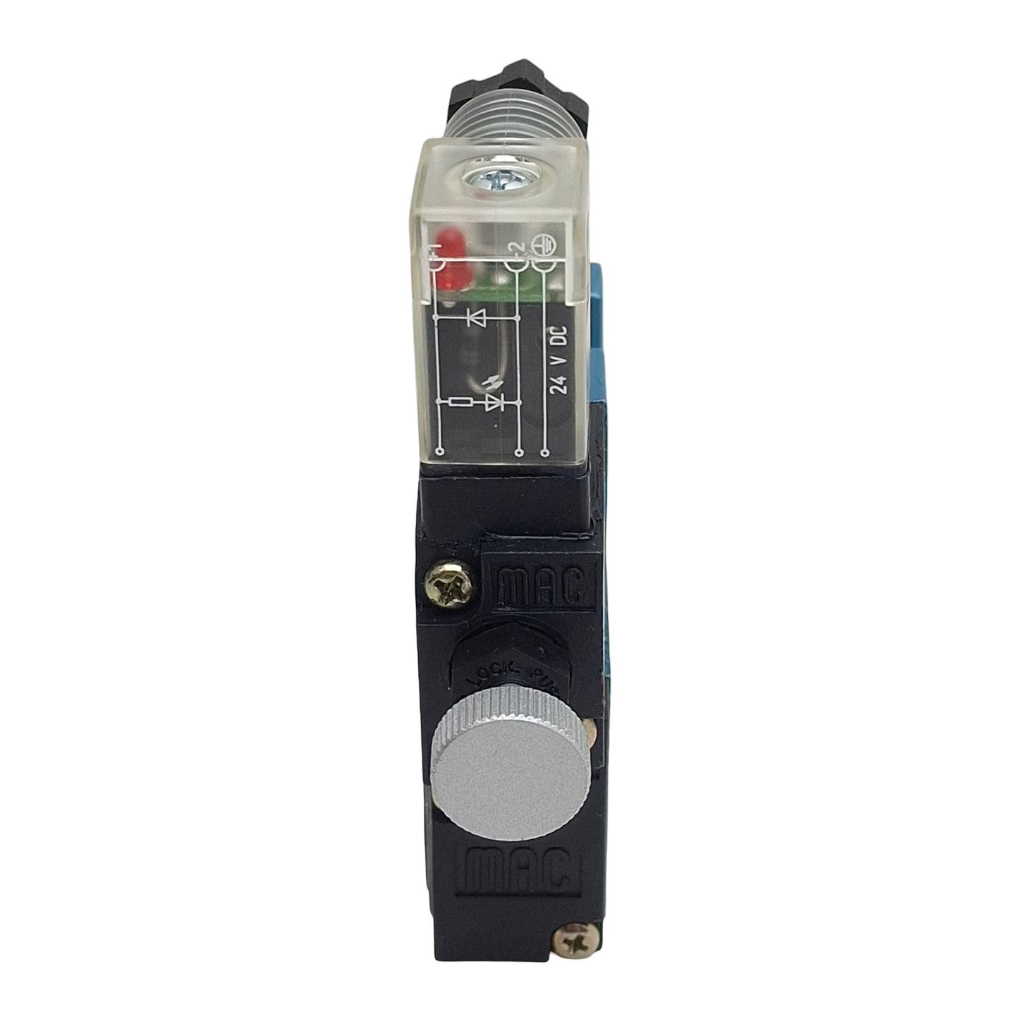 New MAC 45A-LAC-DDAJ-3KE Solenoid Valve, 4/2-Way, 1/8in NPT, Vac-120psi, 24VDC Coil