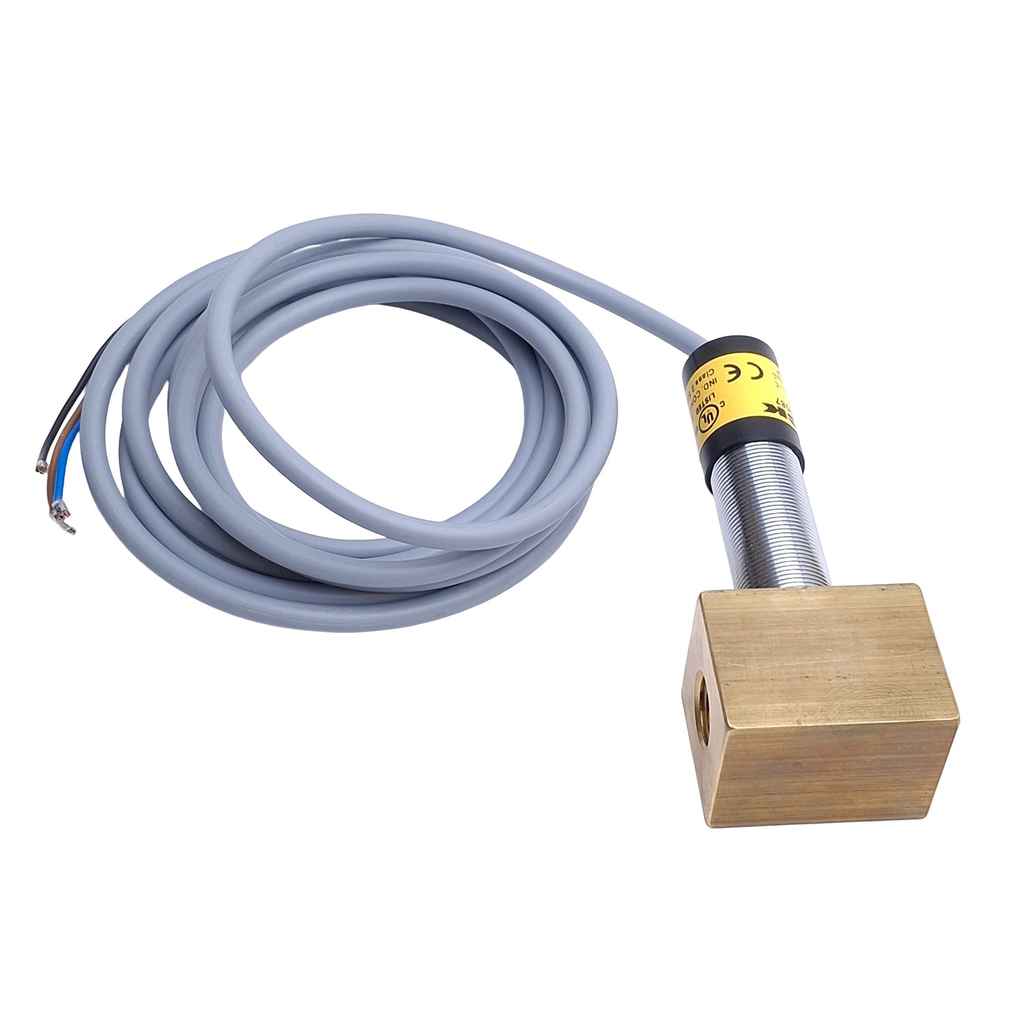 New – Open box Turck FCS-M18-LIX/D087 Flow Rate Sensor, 0.5 to 15m/s Air, 24VDC, 4-20mA Output