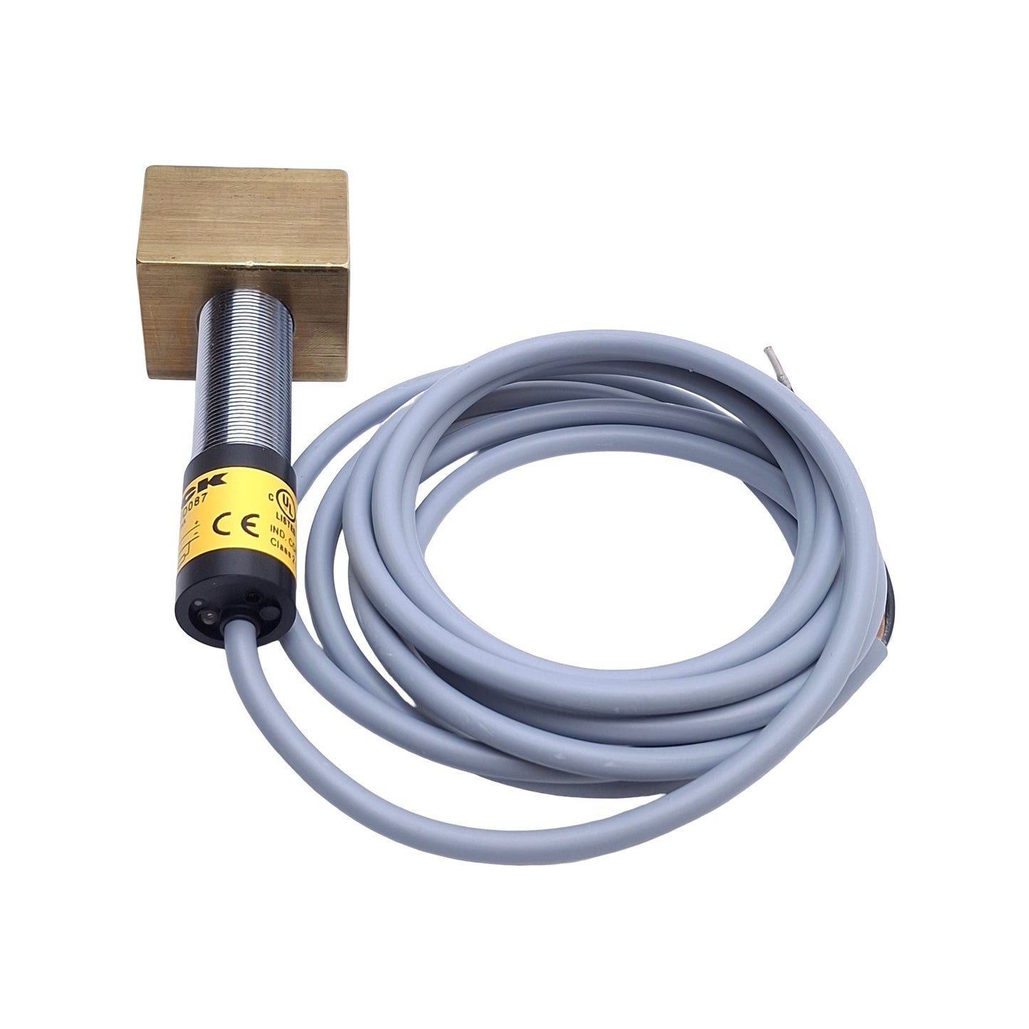 New – Open box Turck FCS-M18-LIX/D087 Flow Rate Sensor, 0.5 to 15m/s Air, 24VDC, 4-20mA Output