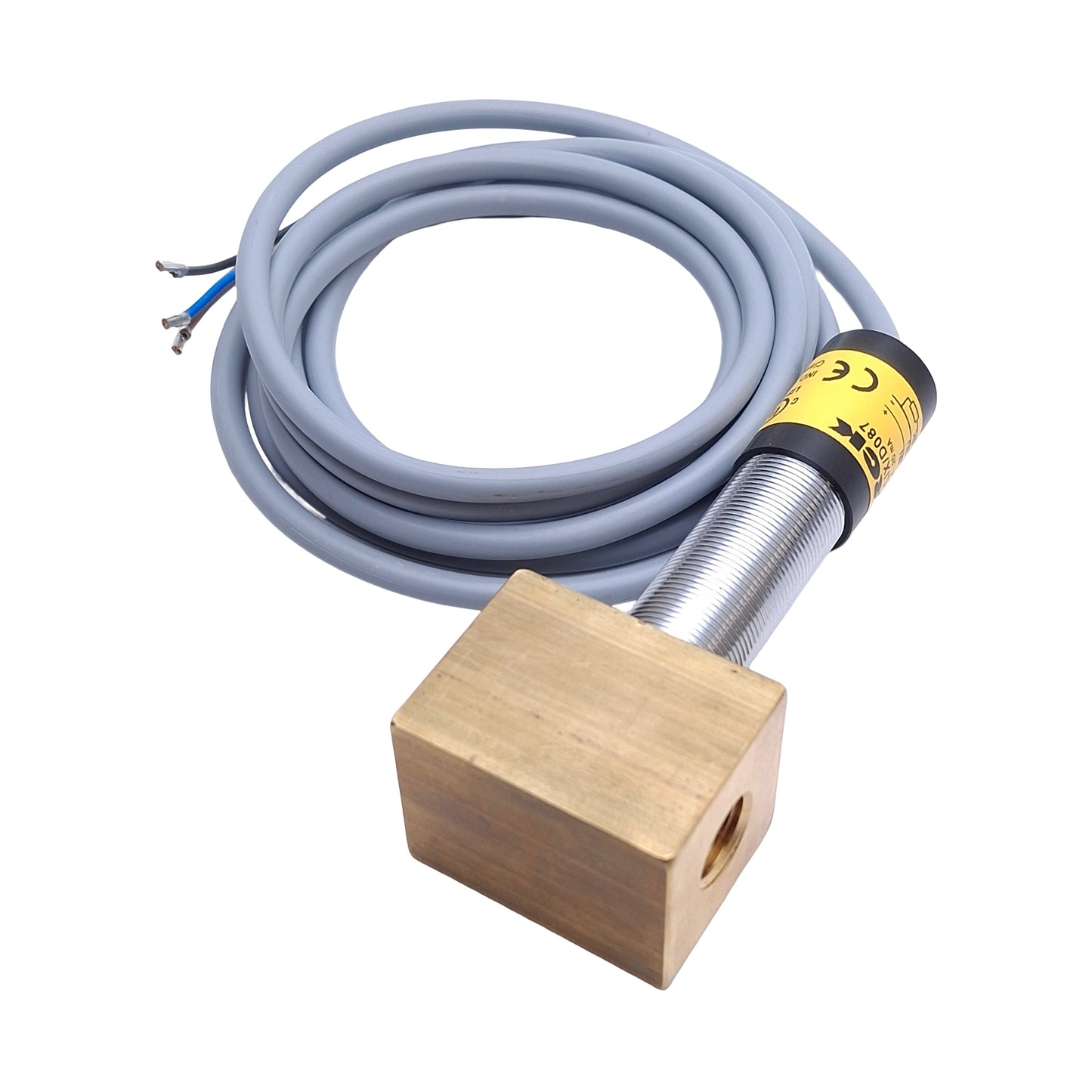 New – Open box Turck FCS-M18-LIX/D087 Flow Rate Sensor, 0.5 to 15m/s Air, 24VDC, 4-20mA Output