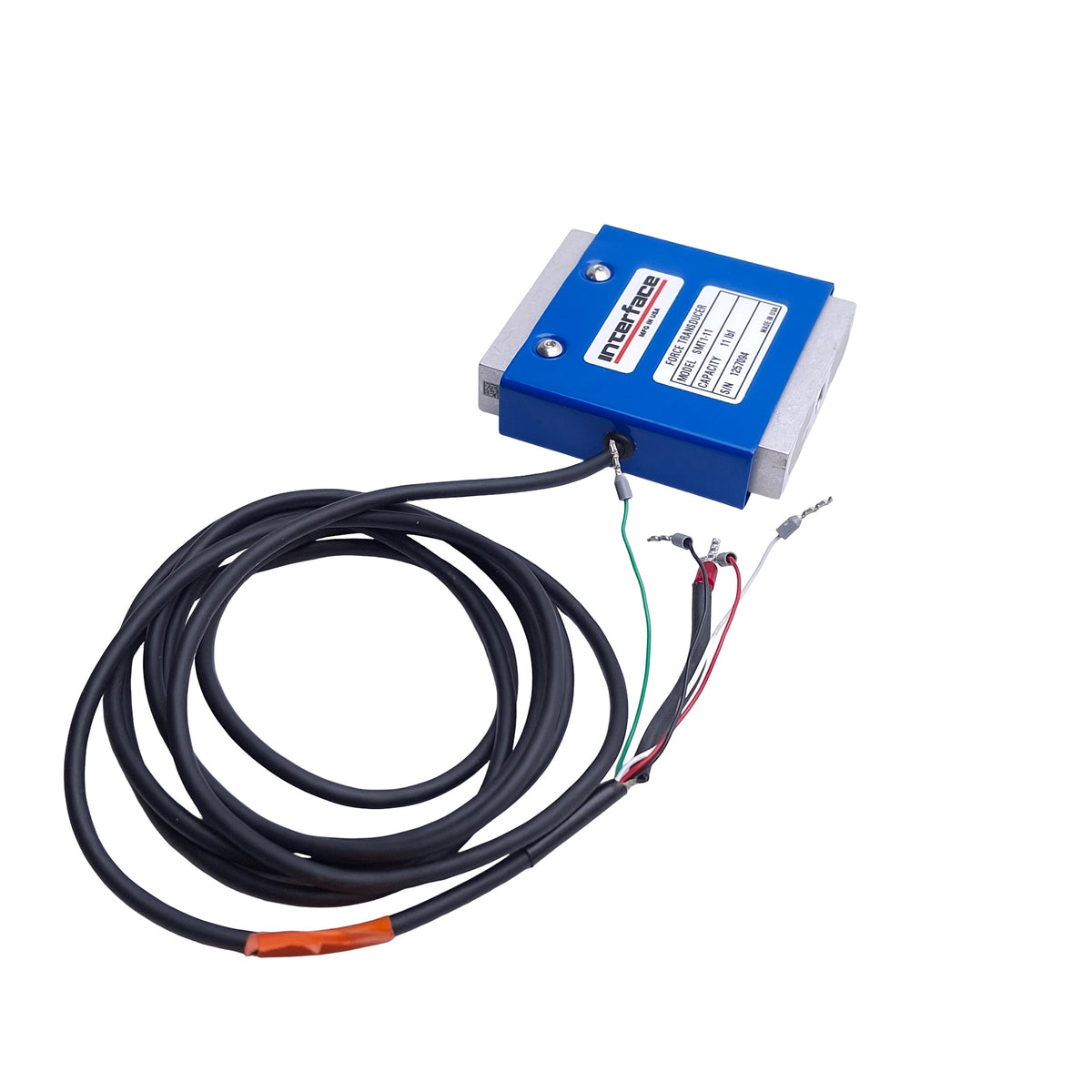 Used Interface SMT1-11 S-Type Load Cell Force Transducer, 11lbf (50N) Capacity, 2mV/V