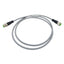 New Balluff BCC0JZ1 Cordset, 4-Pin M12 Male x 4-Pin M12 Female, 12A 63VAC/DC, 1m