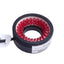 Used CCS LDR2-48RD-LA Low Angle Ring Light, 12VDC, 22mm ID, 630nm Red *Cut Connector*