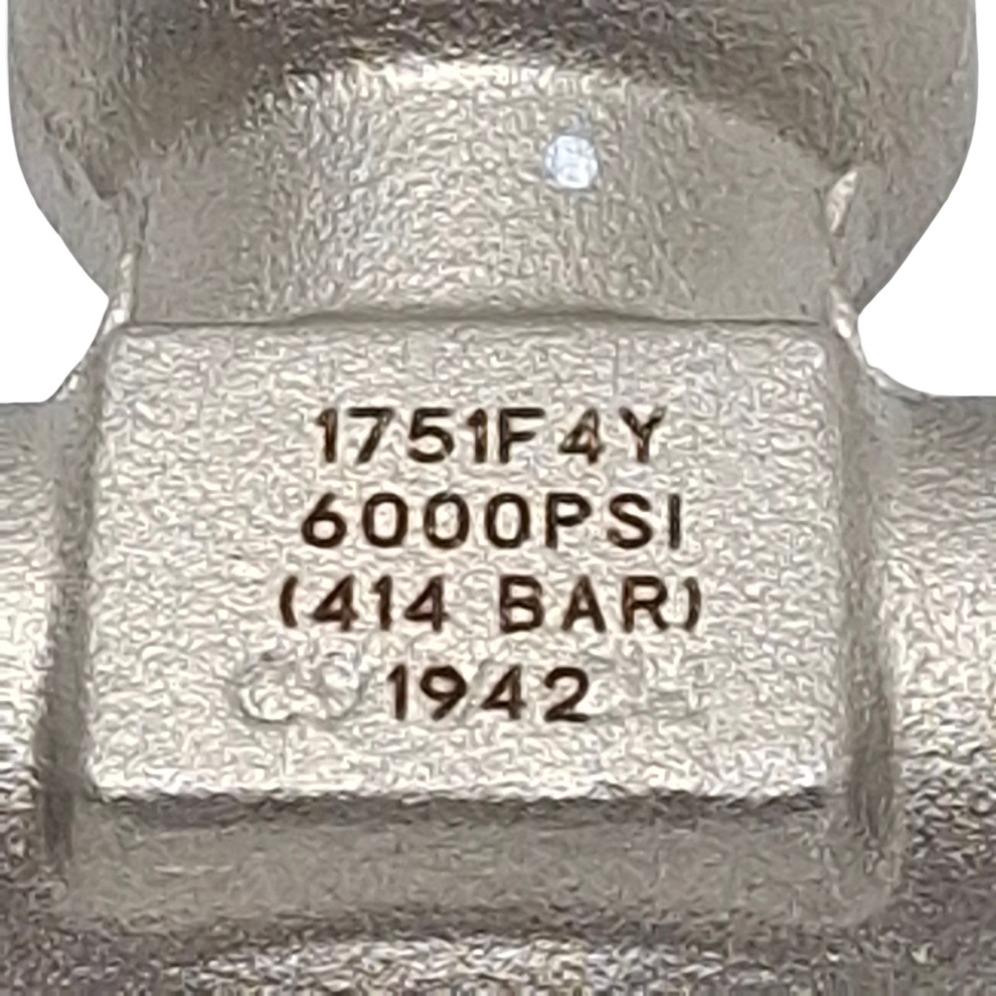 Used Hoke 1751F4Y Integral Bonnet Needle Valve, 1/4in NPT Female, 6000psig, 0.45Cv