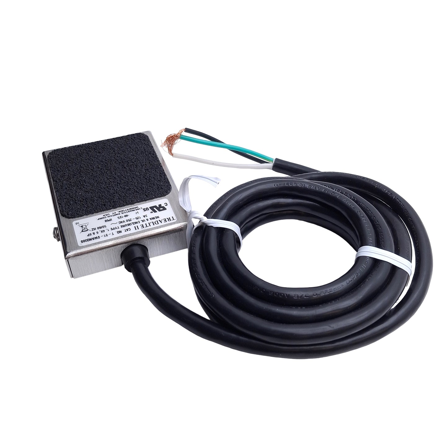 Used Linemaster T-91-SWAN038S Treadlite Foot Pedal, Momentary, 125-250VAC 3A Contact