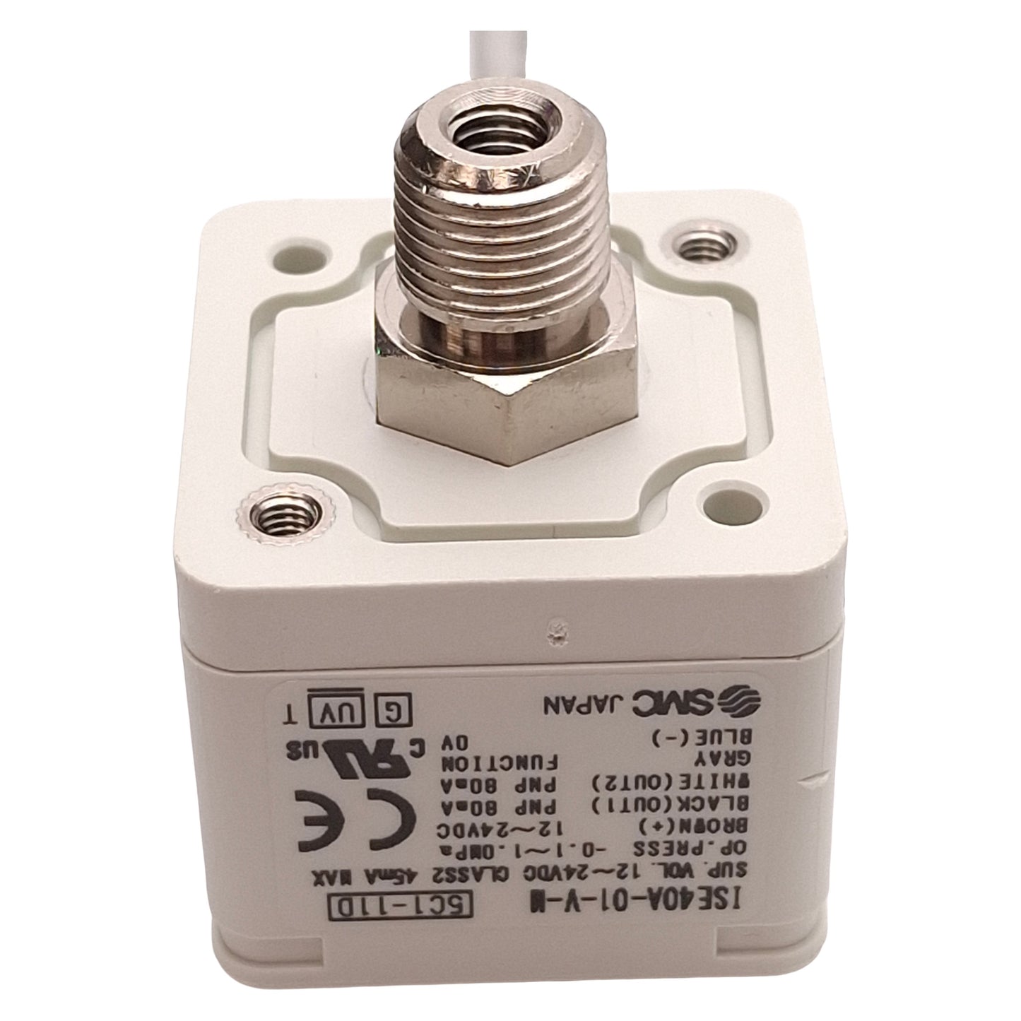 New SMC ISE40A-01-V-M Digital Pressure Switch, PNP, -0.1~1.0MPa, R1/8, 12-24VDC