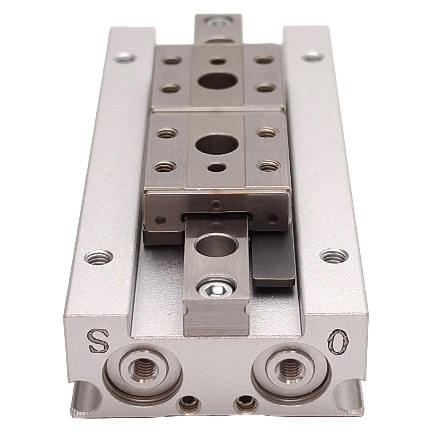 New SMC MHF2-8D2 Low Profile Pneumatic Gripper ø8mm Bore, 32mm Stroke, 0.7MPa M3x0.5