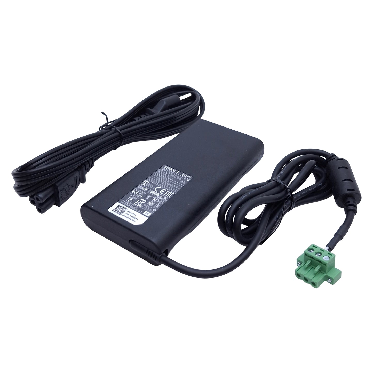 Used LITEON PA-1121-24 AC Adapter 120W, 120VAC 2A In, 23VDC 5.A Out, 3-Pin Female
