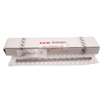New IKO LWL5R190BPS2 Linear Guide Rail, 5mm W x 6mm H x 190mm L, 15mm Pitch