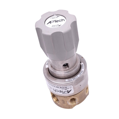 Used APTech AK1210B5PC88000 Pressure Regulator, 100psi Set, 1700psi Max, 1/2in NPT
