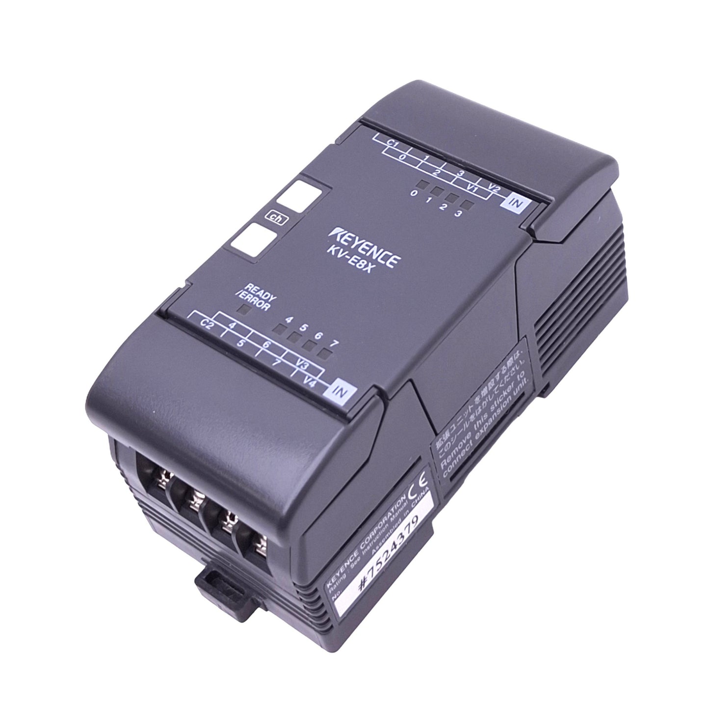 New Keyence KV-E8X Expansion Input Module for Visual KV PLC, 8-Input, 24VDC
