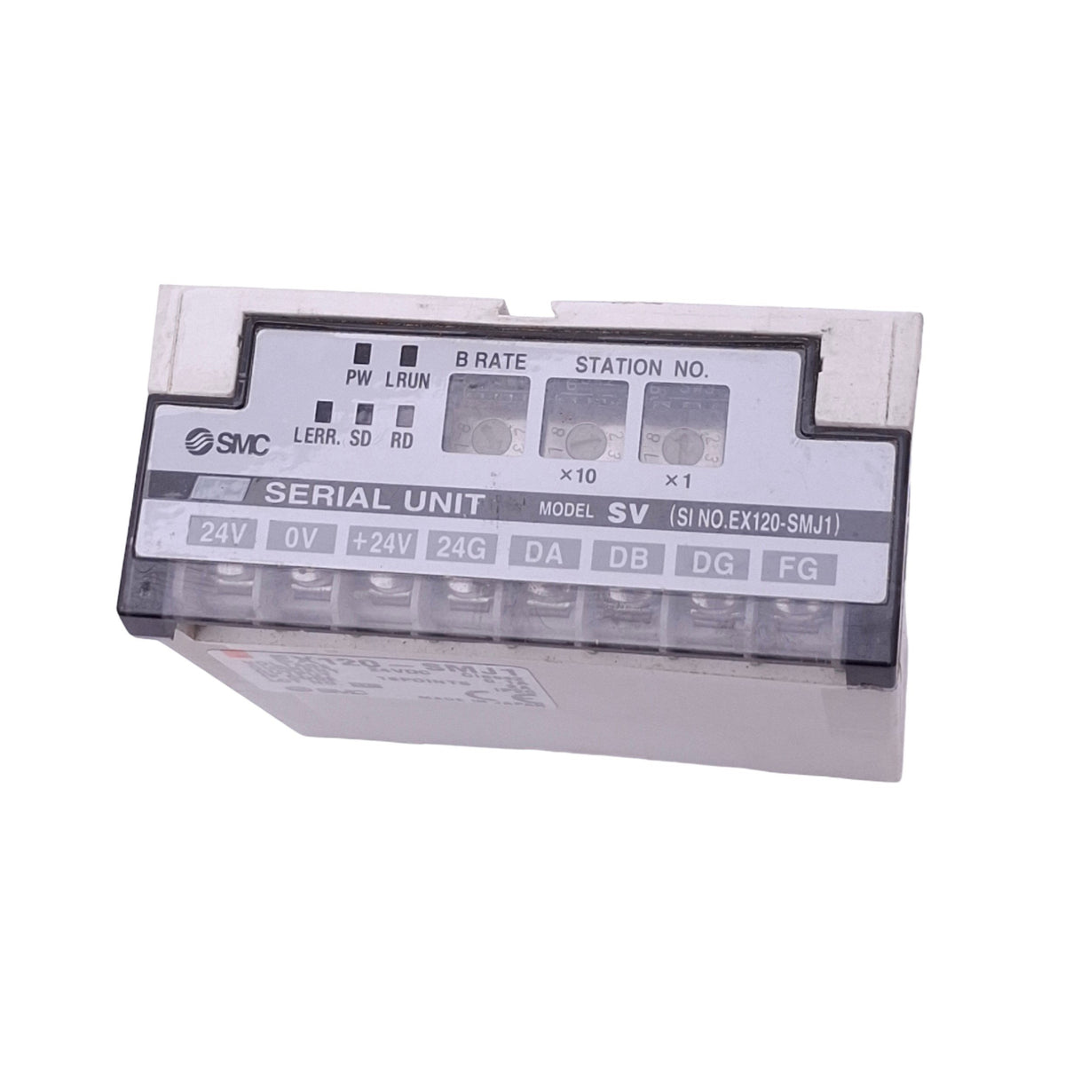 Used SMC EX120-SMJ1 Serial Interface Unit, CC-Link, 16-Point, NPN Out, 15-30VDC
