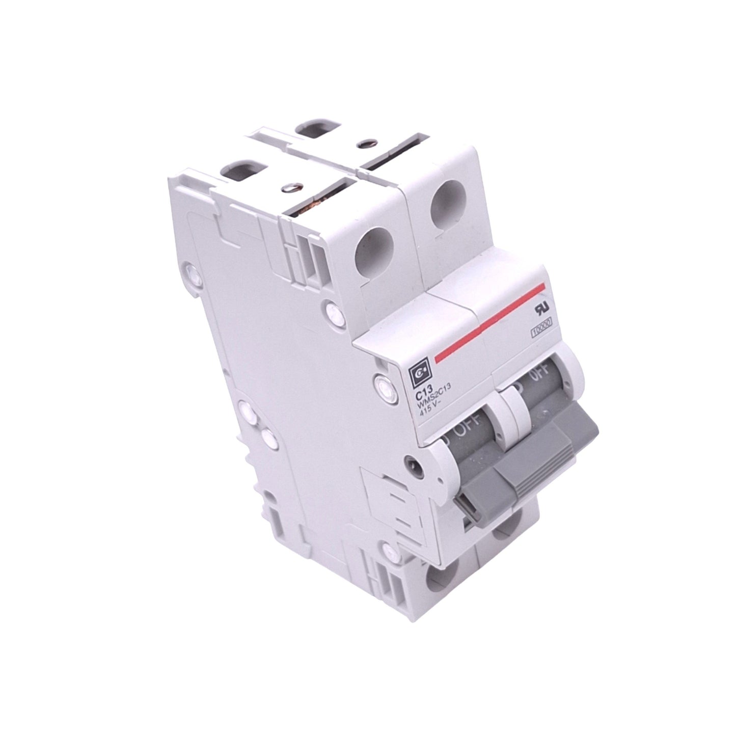 Used Cutler Hammer WMS2C13 Circuit Breaker, 2-Pole 13A, 415VAC Max, DIN Rail