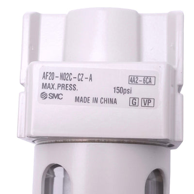 New SMC AF20-N02C-CZ-A Modular Pneumatic Filter, 1/4in NPT, 5µm, 150psi Max