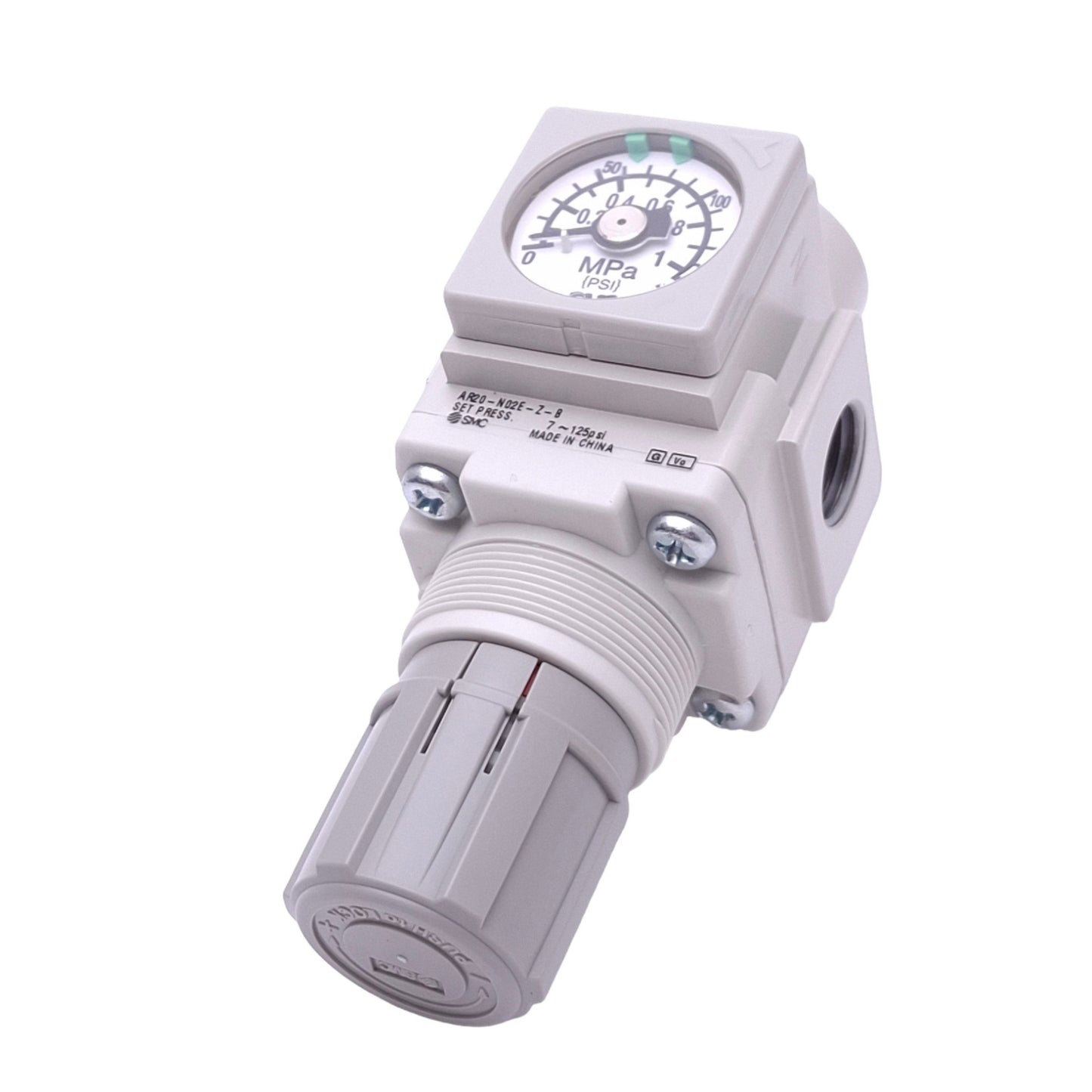 New SMC AR20-N02E-Z-B Pressure Regulator, 7-125psi Set, 145psi Max, 1/4in NPT