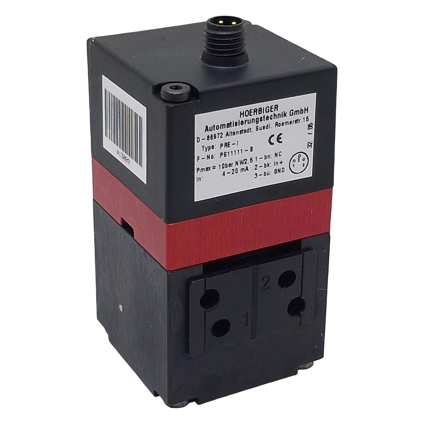 Used Hoerbiger PRE-I PS11111-B Proportional Pressure Regulator, 0-8bar, 4-20mA Signal