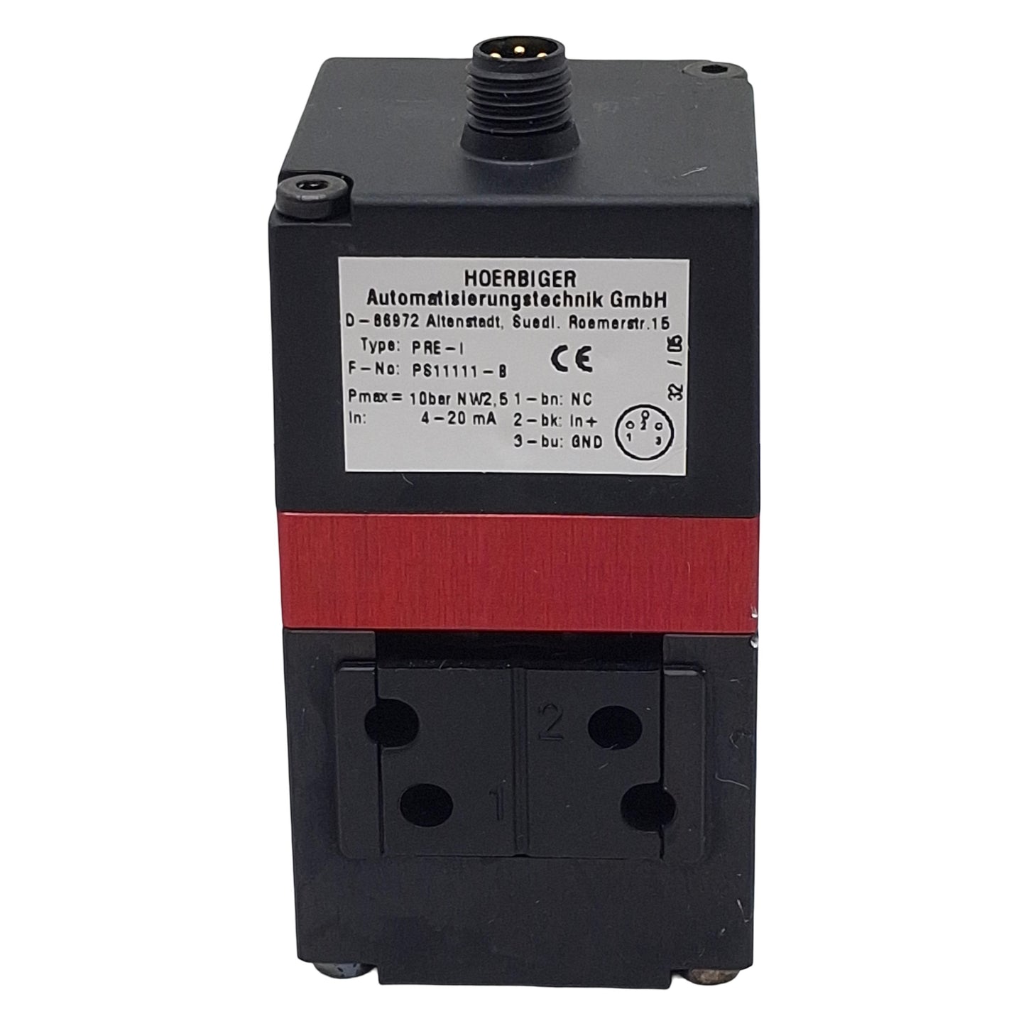 Used Hoerbiger PRE-I PS11111-B Proportional Pressure Regulator, 0-8bar, 4-20mA Signal