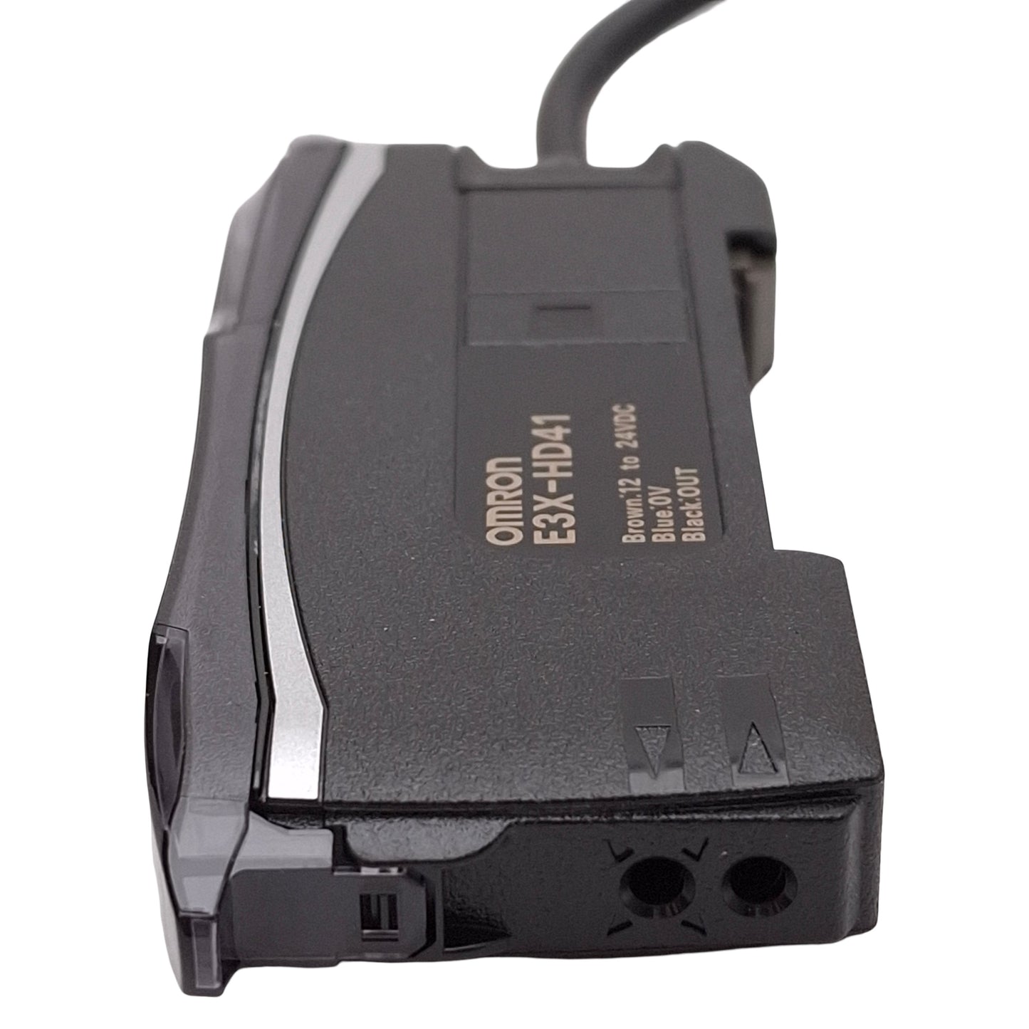 New Omron E3X-HD41 2M Fiber Optic Sensor Amplifier, PNP, Red 625nm, 12-24VDC, 2m