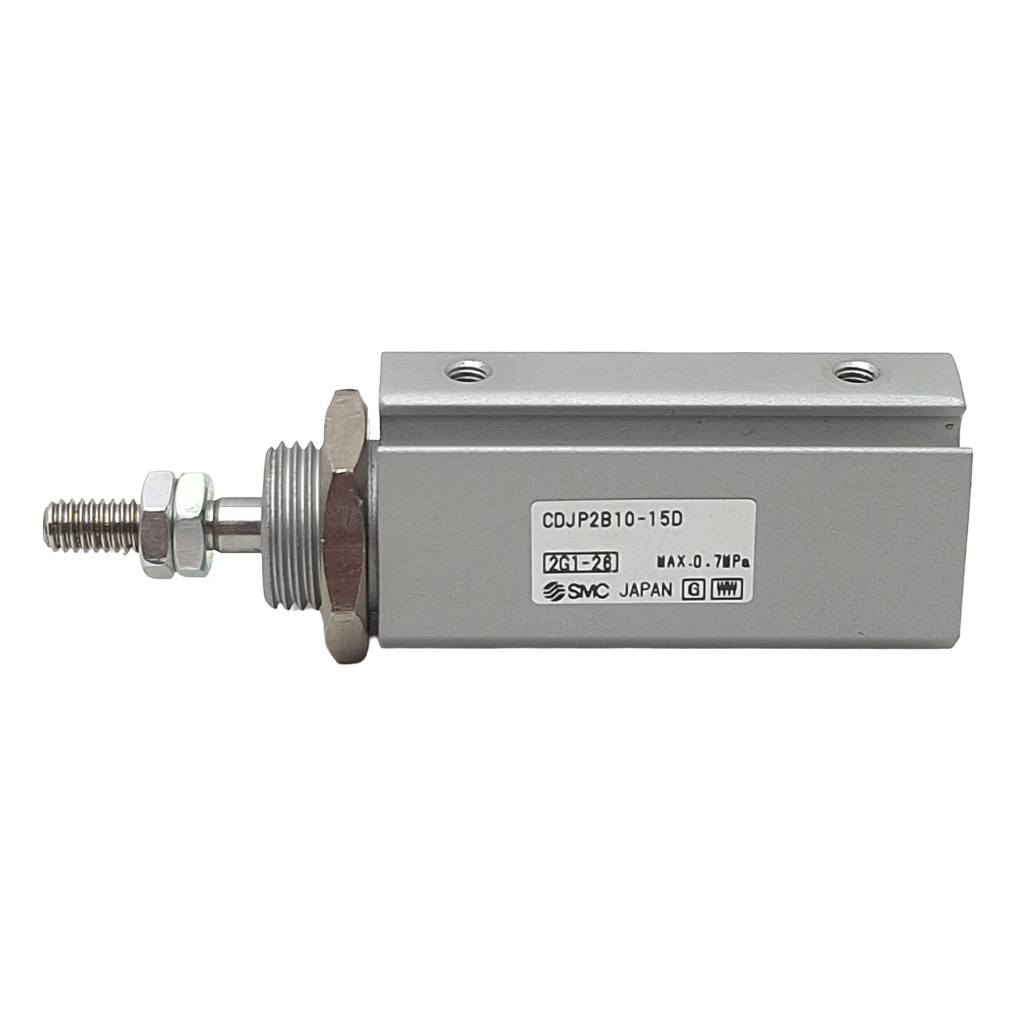 Used SMC CDJP2B10-15D Pneumatic Pin Cylinder, ø10mm Bore, 15mm Stroke, 0.7MPa, M3x0.5