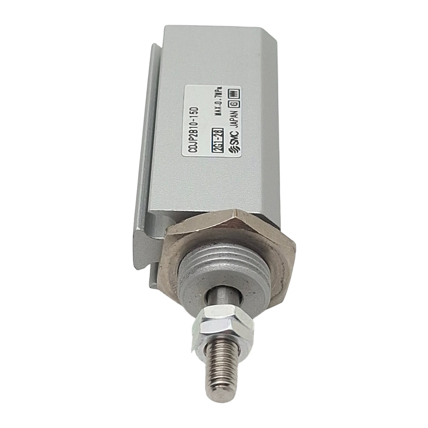 Used SMC CDJP2B10-15D Pneumatic Pin Cylinder, ø10mm Bore, 15mm Stroke, 0.7MPa, M3x0.5