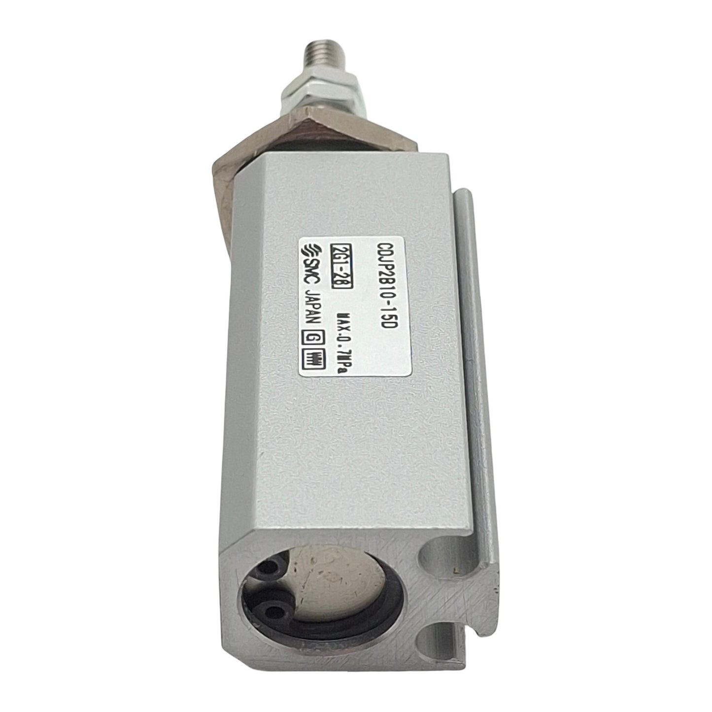Used SMC CDJP2B10-15D Pneumatic Pin Cylinder, ø10mm Bore, 15mm Stroke, 0.7MPa, M3x0.5
