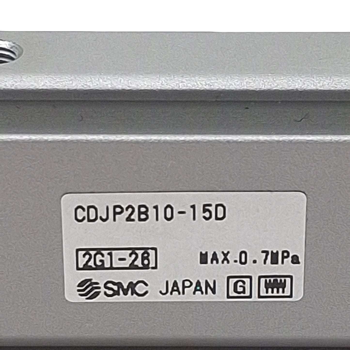 Used SMC CDJP2B10-15D Pneumatic Pin Cylinder, ø10mm Bore, 15mm Stroke, 0.7MPa, M3x0.5