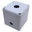 Used Hoffman Q1PBPCD Push Button Enclosure 75x73xmm Inner, 82x80mm Outer, ø22mm Hole