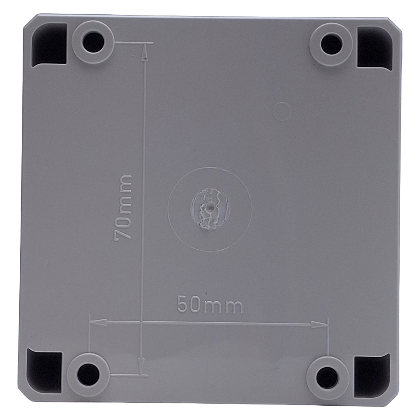 Used Hoffman Q1PBPCD Push Button Enclosure 75x73xmm Inner, 82x80mm Outer, ø22mm Hole