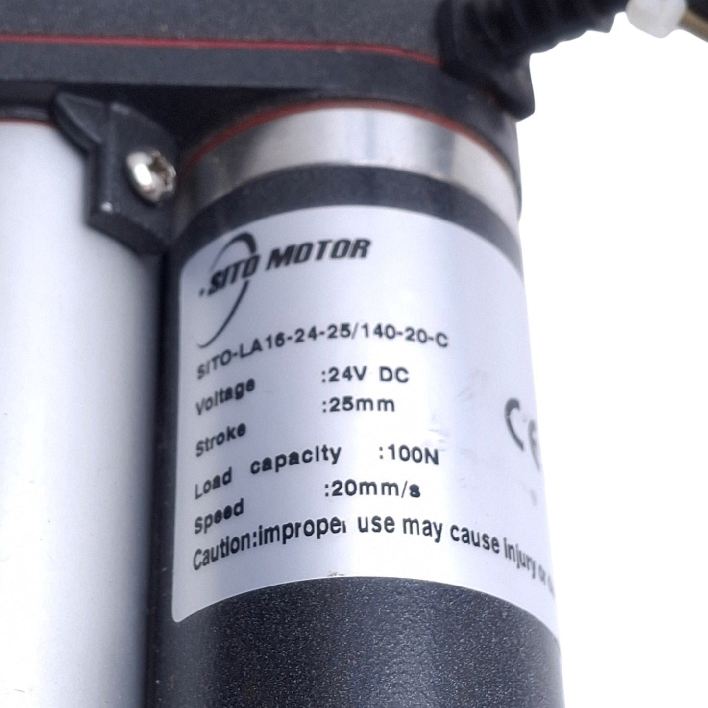 Used SITO MOTOR SITO-LA16-24-25/140-20-C Linear Actuator, 20mm/s Speed, 25mm Stroke