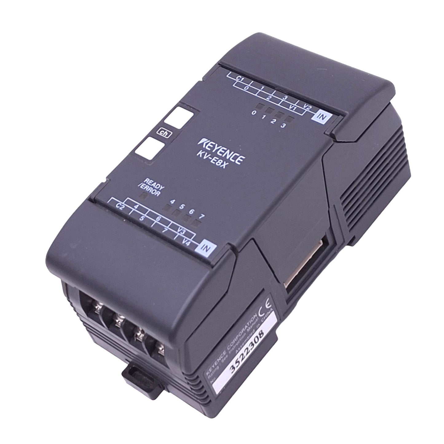 Used Keyence KV-E8X Expansion Input Module for Visual KV PLC, 8-Point, 24VDC