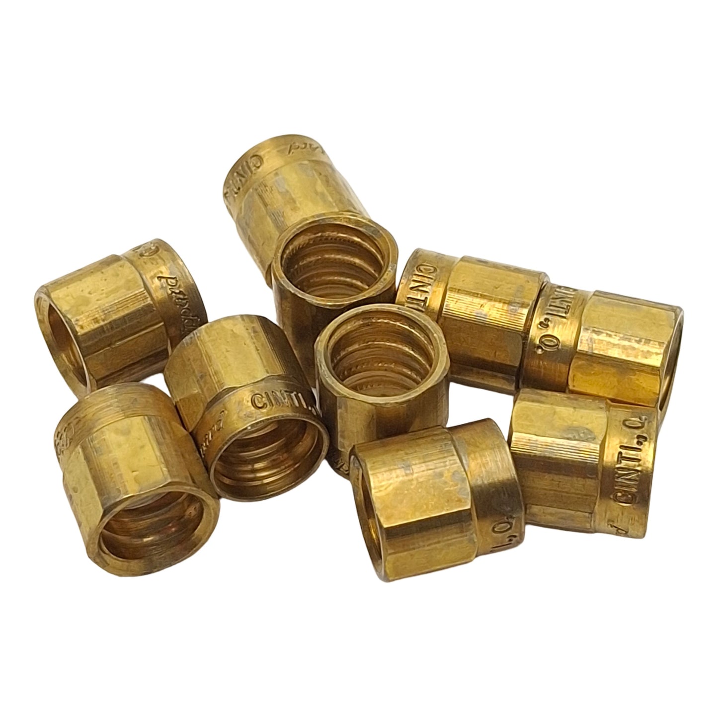 New Lot of 10 Clippard 5000-2-PKG Reusable Hose Clamp, ø1/4in OD, Brass
