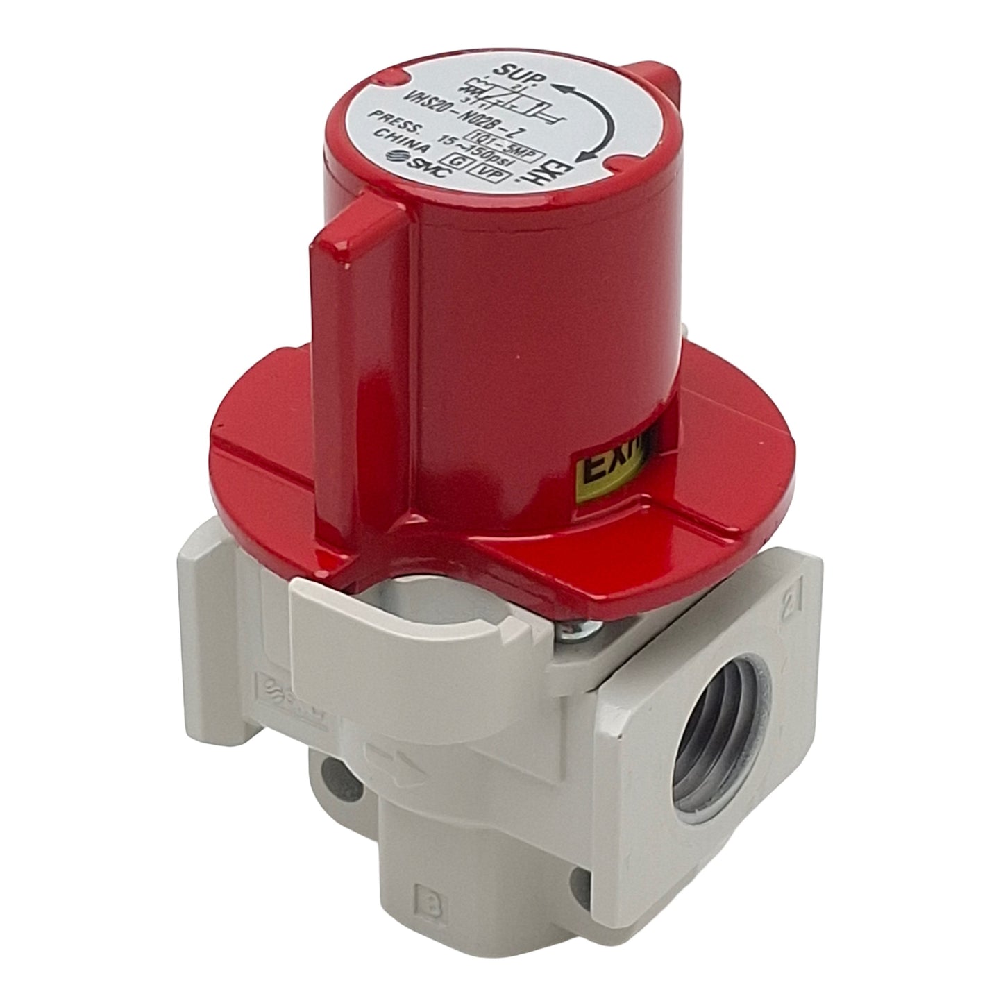 New – Open box SMC VHS20-N02B-Z Single Action Pressure Relief Valve, 15-150psi, 1/4in NPT