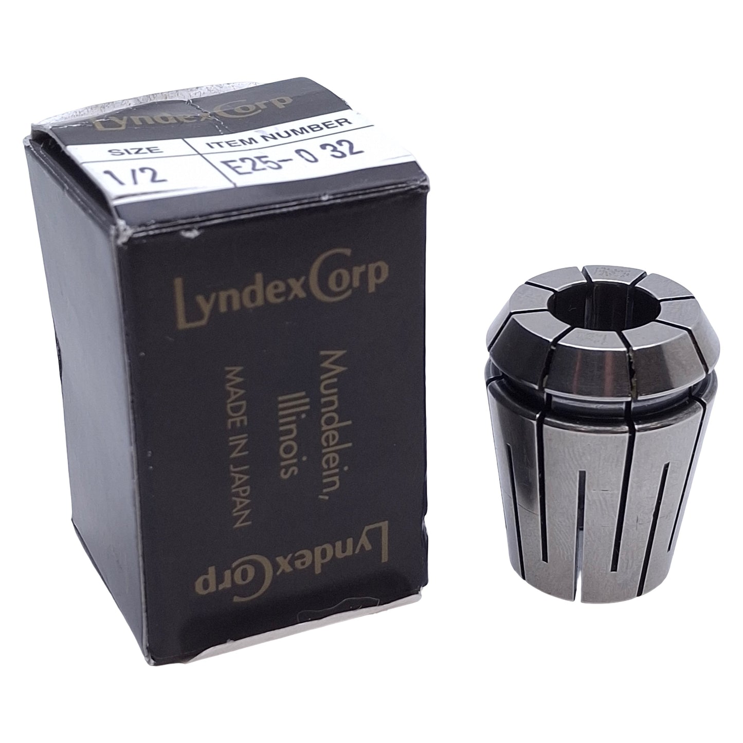 New Lyndex-Nikken E25-032 Collet Chunk ø1/2in ID, 0.5"-0.406" Collapse Range