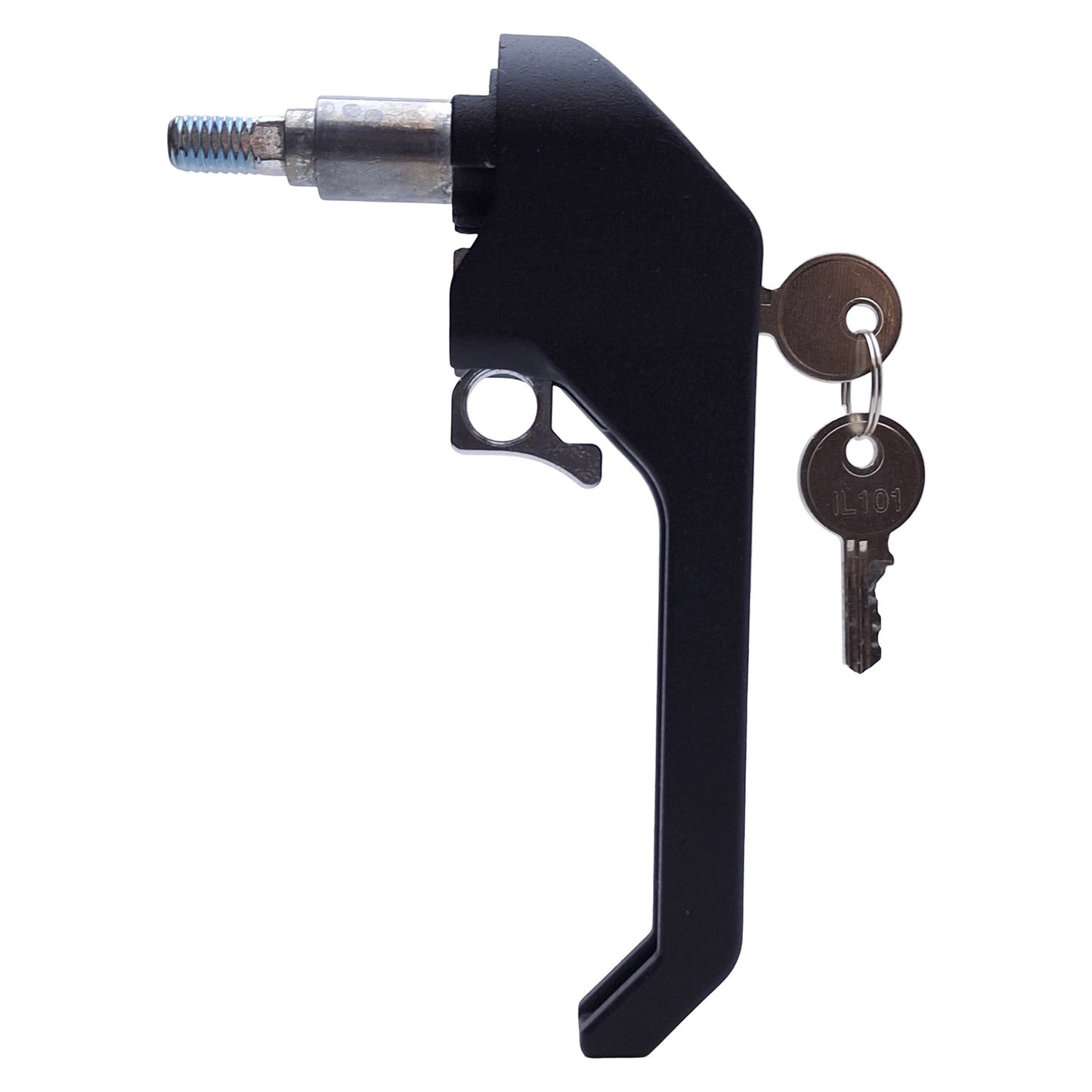 New – Open box Saginaw SCE-PKH7 Latch Handle With 2x Keys, 7" Size, 1/4-Turn Latch Type