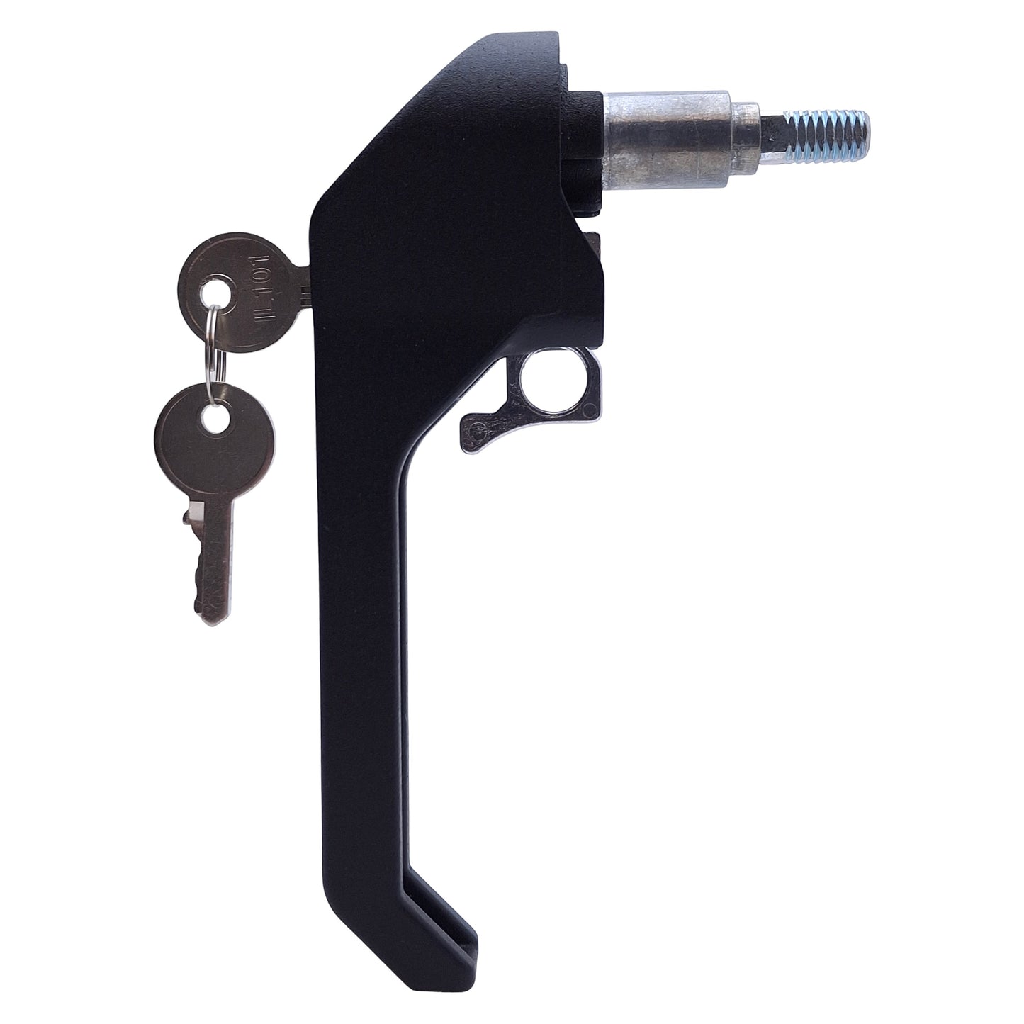 New – Open box Saginaw SCE-PKH7 Latch Handle With 2x Keys, 7" Size, 1/4-Turn Latch Type