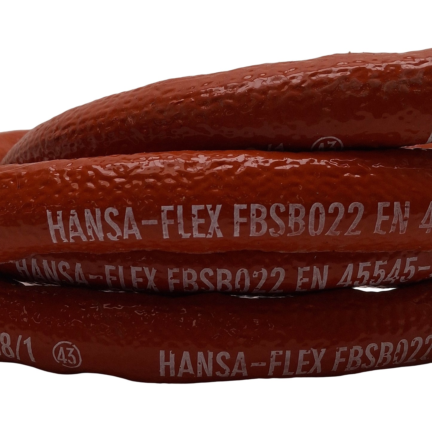 Used Hansa-Flex FBSB022 Heat Protection Hose ø22mm ID, 13ft Length, 260°C Max Temp