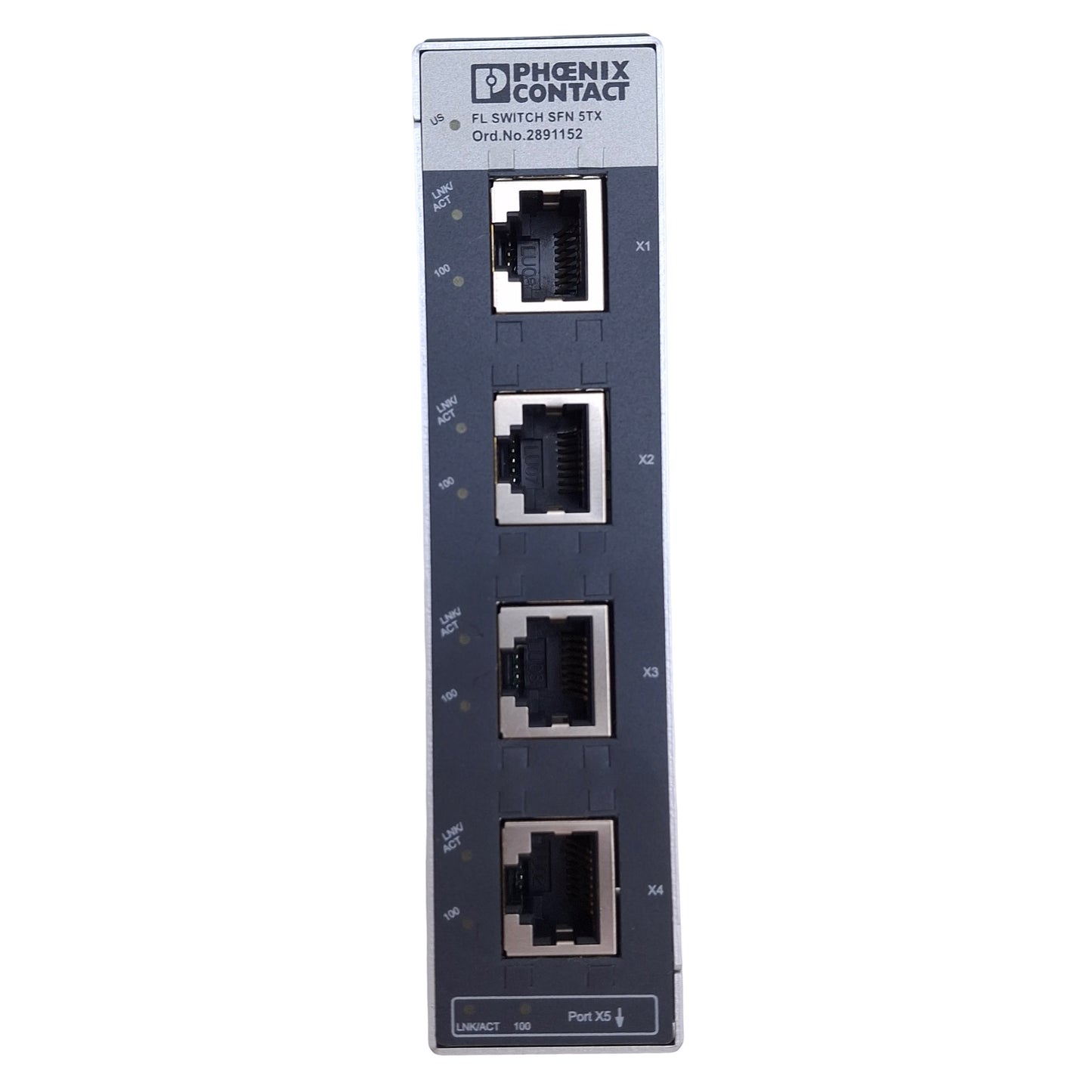 Used Phoenix Contact FL Switch SFN 5TX 2891152 Unmanaged Ethernet Switch RJ45, 5-Port