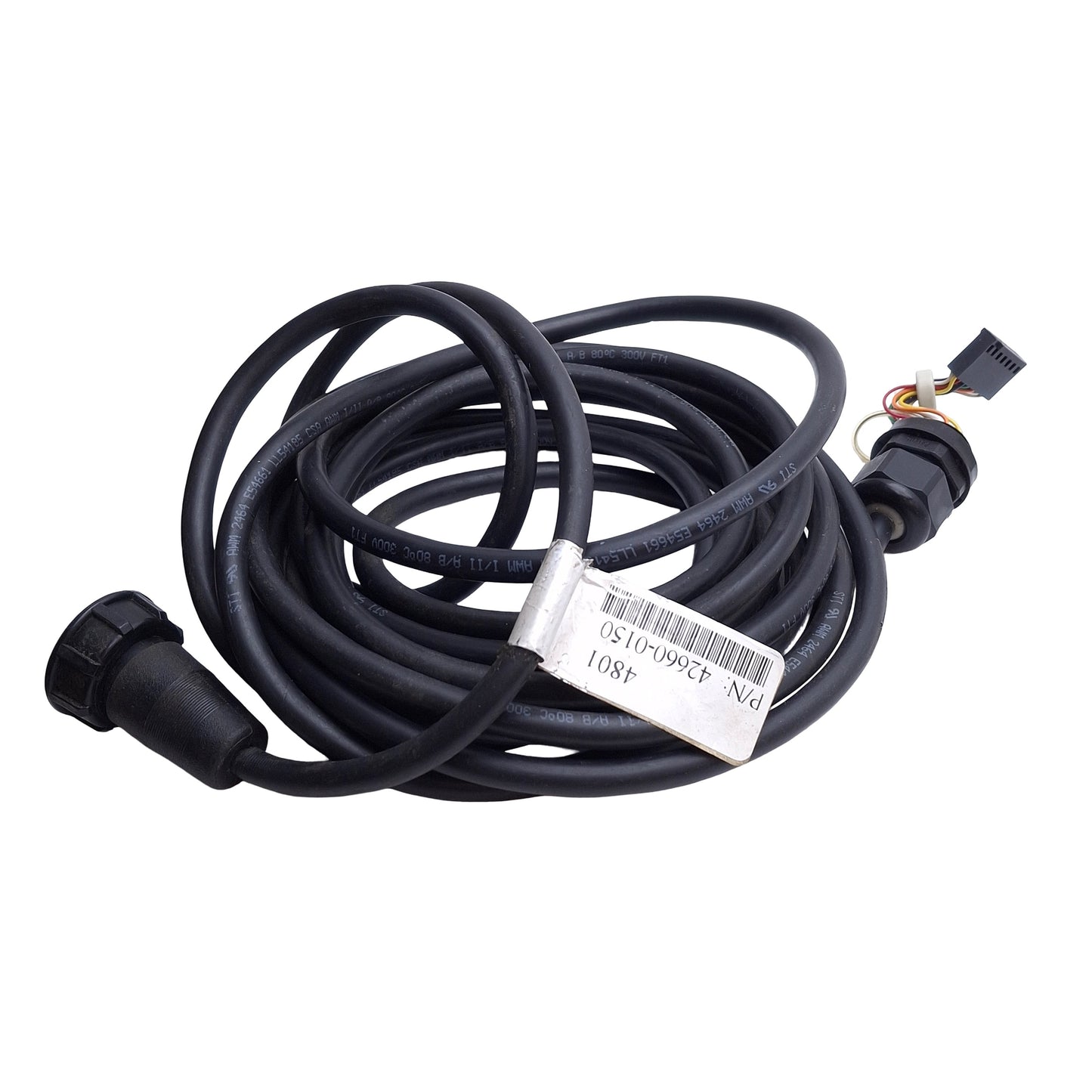 Used Omron STI 42660-0150 Light Curtain Receiver Cable 13-Pin Round to 10-Pin IDC 15'