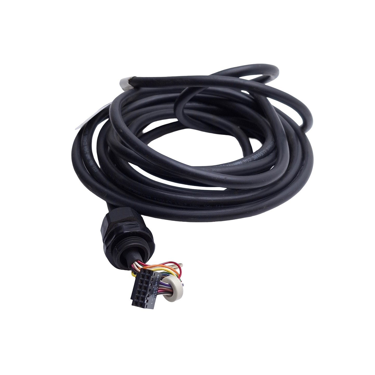 Used Omron STI 42660-0150 Light Curtain Receiver Cable 13-Pin Round to 10-Pin IDC 15'