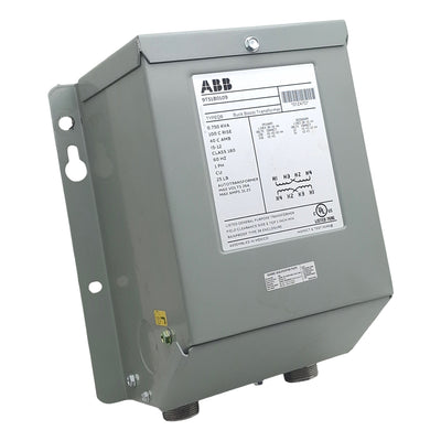 Used ABB 9T51B0109 Buck Boost Transformer, 0.75kVA, 120/240V 1PH 60Hz Pri, 12/24V Sec
